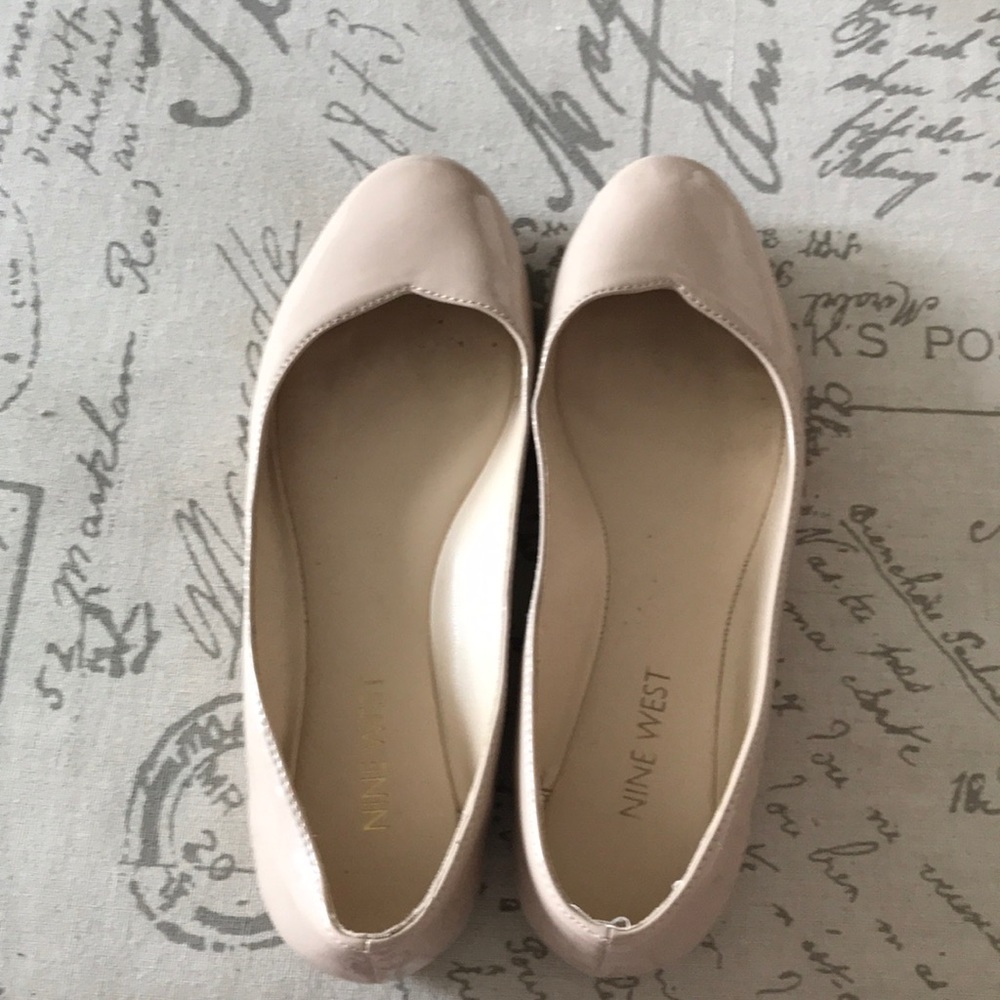 Nine West Nude Patent Leather Flats